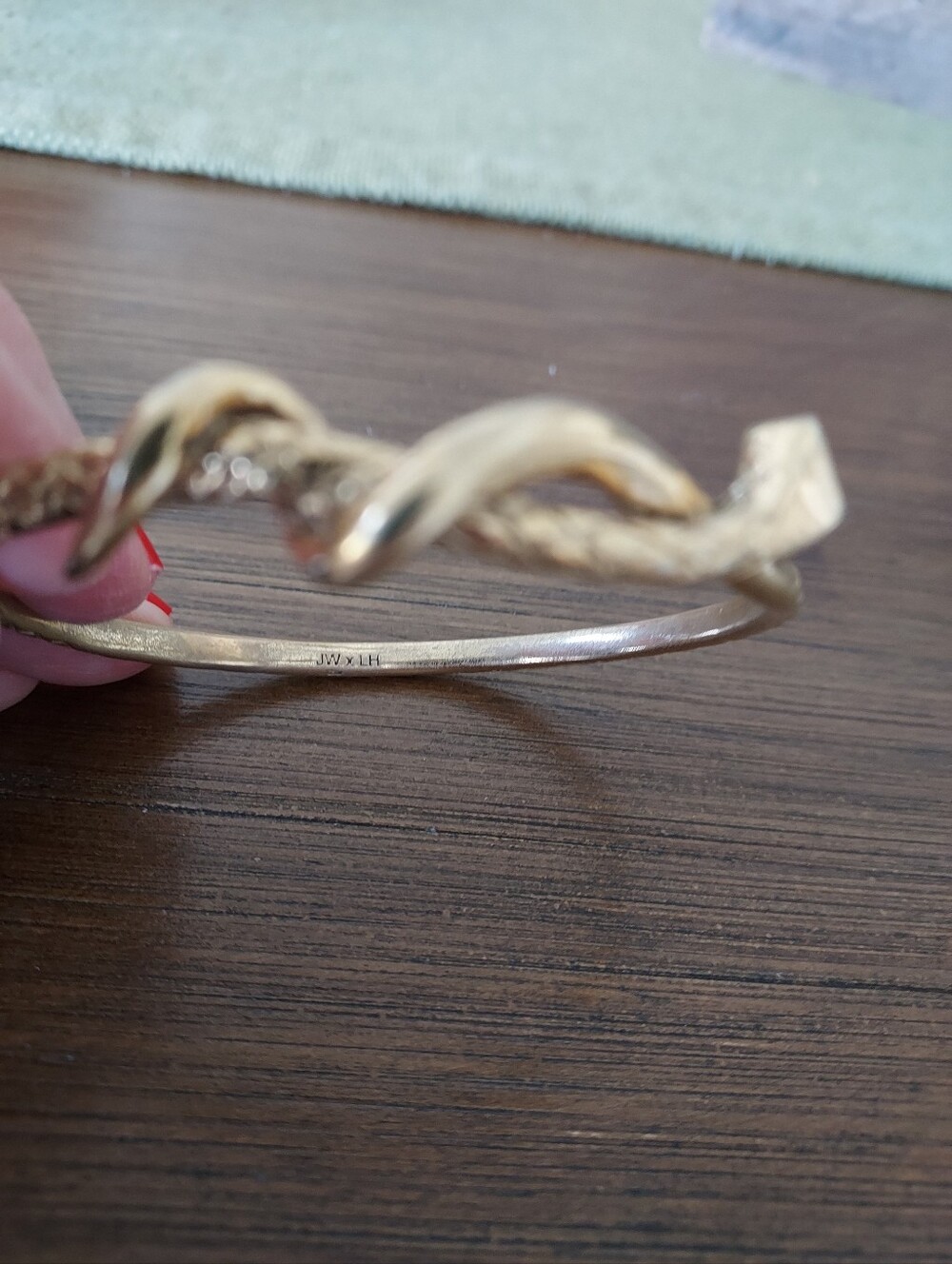 Logan Hollowell X Johnny Was  Gold Snake Wrap Bracelet With Diamond Star Eye - Picture 4 of 9